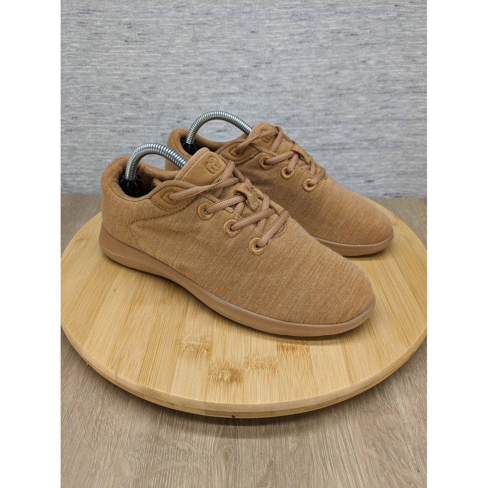 Merinos Wool Sneakers Casual Walking Shoes Comfort Lightweight Brown Sz 6 Yellow